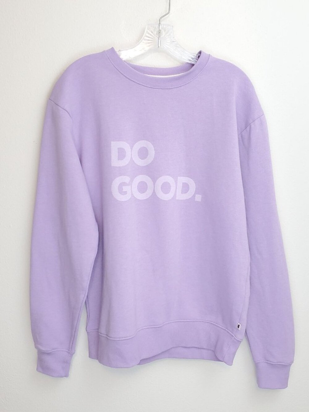 Cotopaxi women's Organic Do Good Crew sweatshirt in light purple - Picture 10 of 10